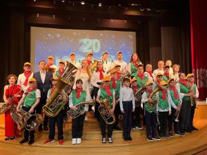 Детский духовой оркестр села Ершово отметил 20-летие